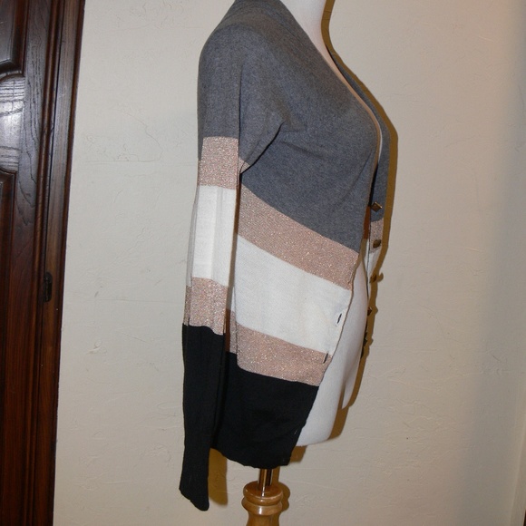 Camellia Stripe Cardigan Sweater - Picture 4 of 7